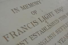 Resting place: the grave of Francis Light in Penang